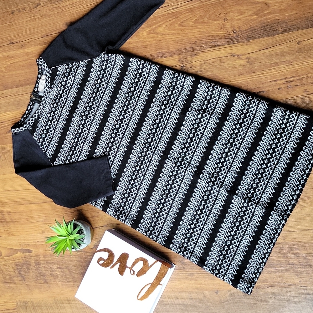 Loft Outlet XS Patterned Sweater Dress